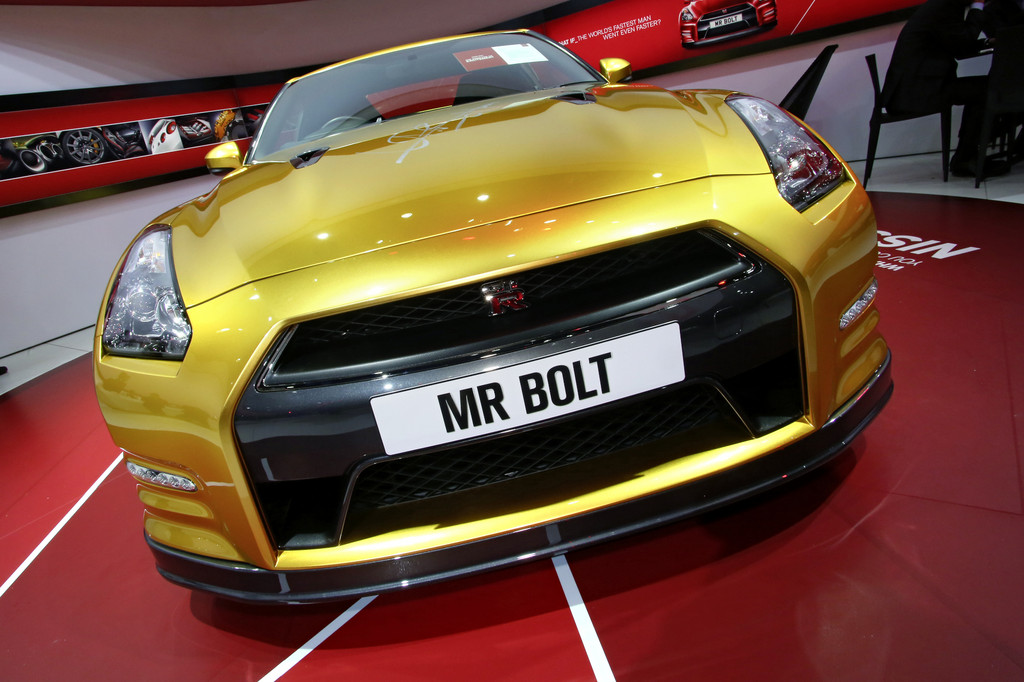 Detroit 2013: Nissan Usain Bolt Gold GT-R