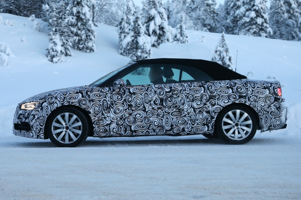 Erwischt: Erlkönig Audi A3 Cabrio – Oben Ohne im Schnee