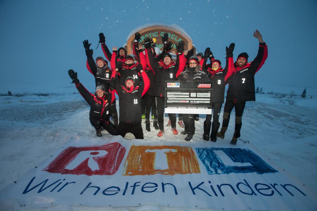 Für einen guten Zweck durch Schnee und Eis