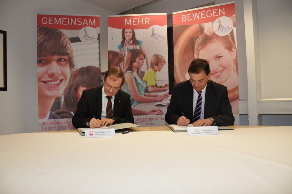 Hyundai verlängert Zusammenarbeit mit Caritas