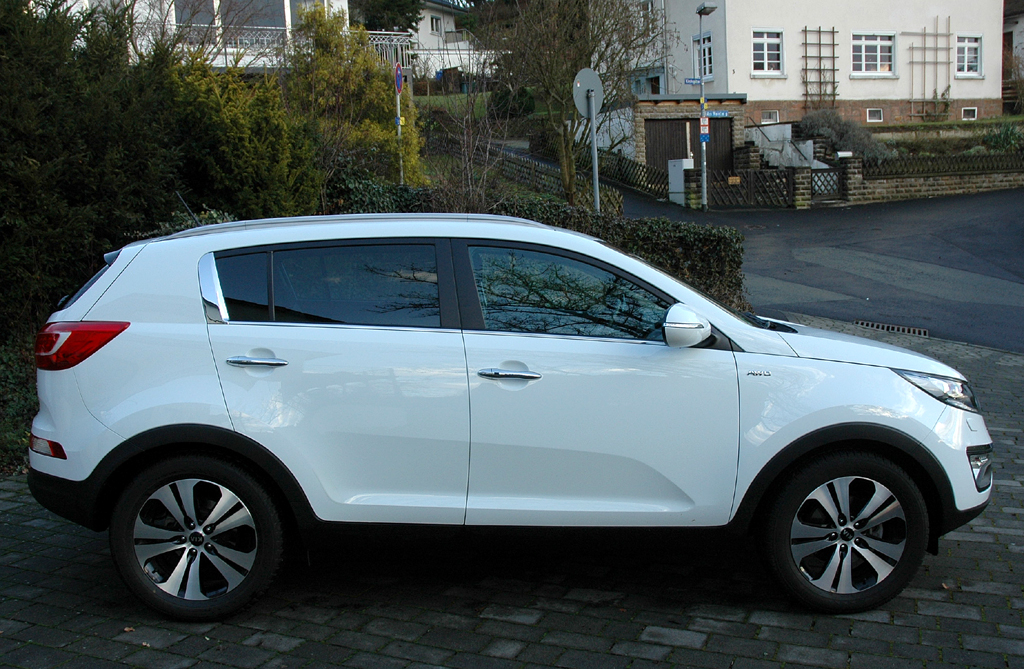 Kia Sportage: Und so sieht das schnitte Kompakt-SUV-Modell von der Seite aus.