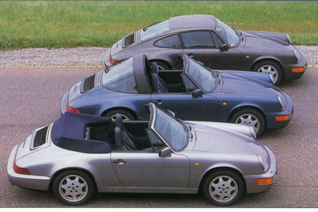 Porsche 911 Modellpallette ab 1990