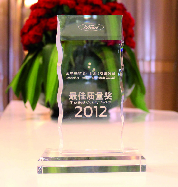 Schaeffler gewinnt Best Quality Award 2012