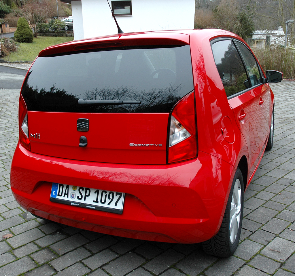 Seat Mii: Blick auf die Heckpartie. 