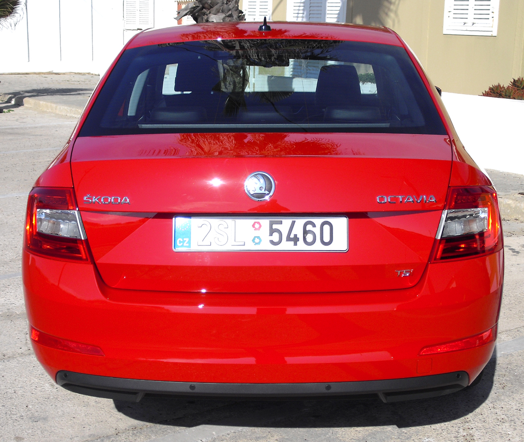 Skoda Octavia: Blick auf die Heckpartie. 