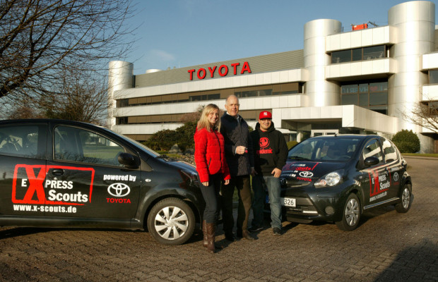 Toyota übergibt zwei Aygo an die X-Scouts