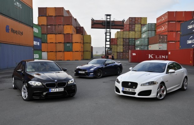 Vergleich BMW M5, Jaguar XF-R und Nissan GT-R - Wehe wenn sie losgelassen