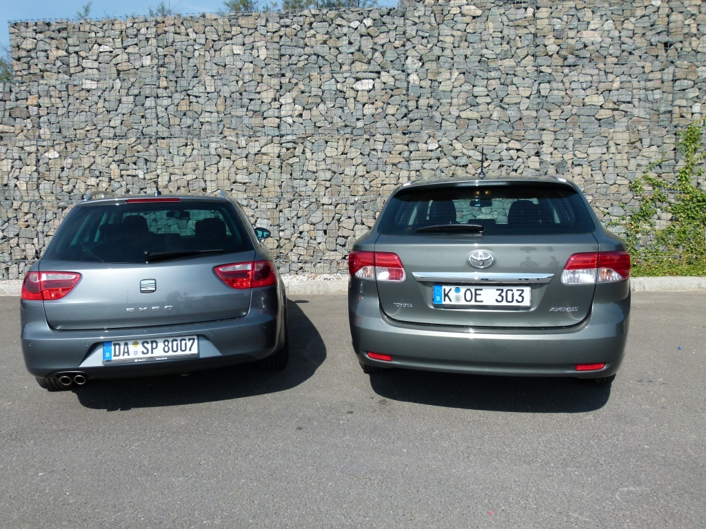 Vergleich Seat Exeo ST und Toyota Avensis Combi – Spanische Emoción trifft Japanische Gelassenheit  