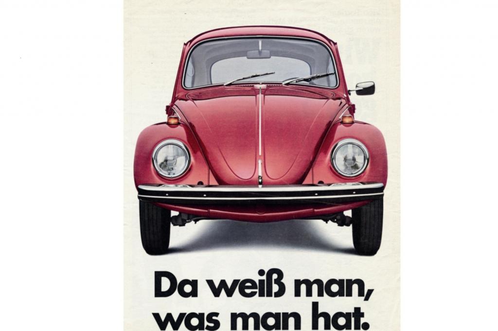 Volkswagen Kaefer Werbung