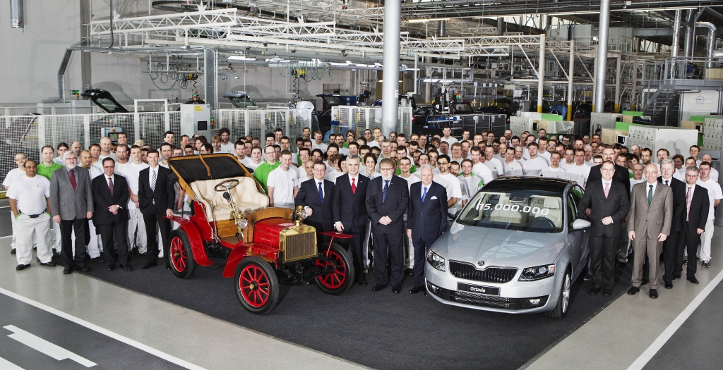 Škoda baut 15 Millionen Autos: Jubiläumsfahrzeug ist der Škoda Octavia III