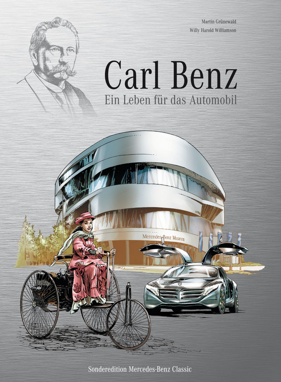 Der Lebensweg von Carl Benz als Comic