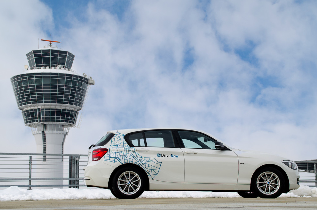 Drive-Now jetzt auch am Flughafen München