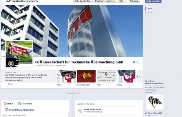 GTÜ bei Facebook