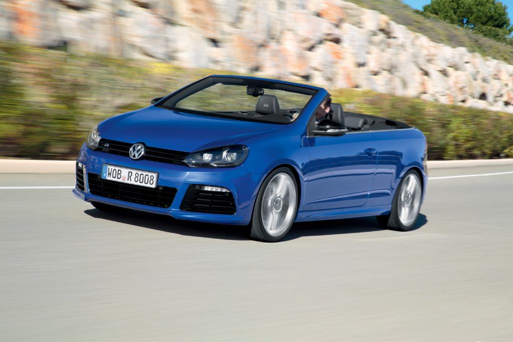 In Genf präsentiert VW das stärkste Golf Cabrio aller Zeiten. 