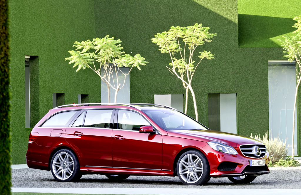 Klare Kante: Mercedes-E-Klasse, hier als T-Modell Kombi. 