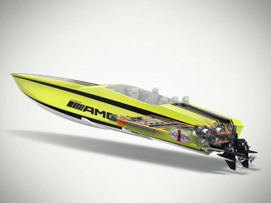 Mercedes-AMG treibt Elektro-Powerboat an