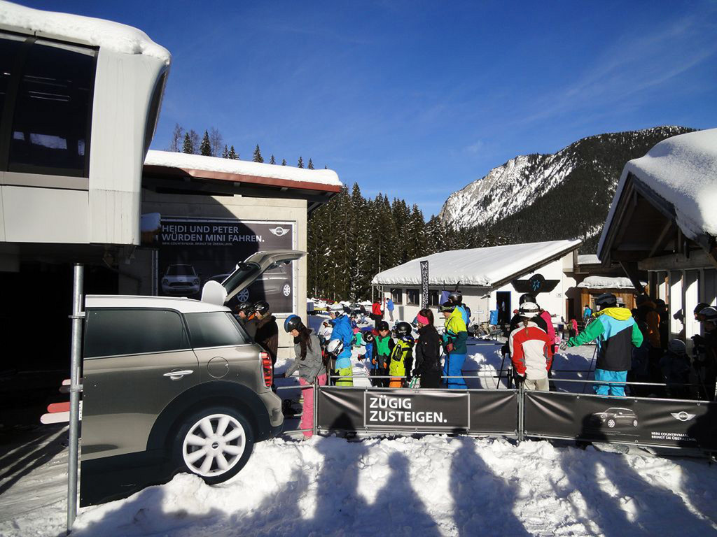 Mini-Winteraktion in Skiregionen