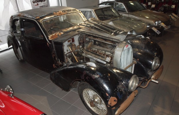 Museum AUTOVISION: Unrestaurierter Bugatti T57 aus Schlumpf-Sammlung