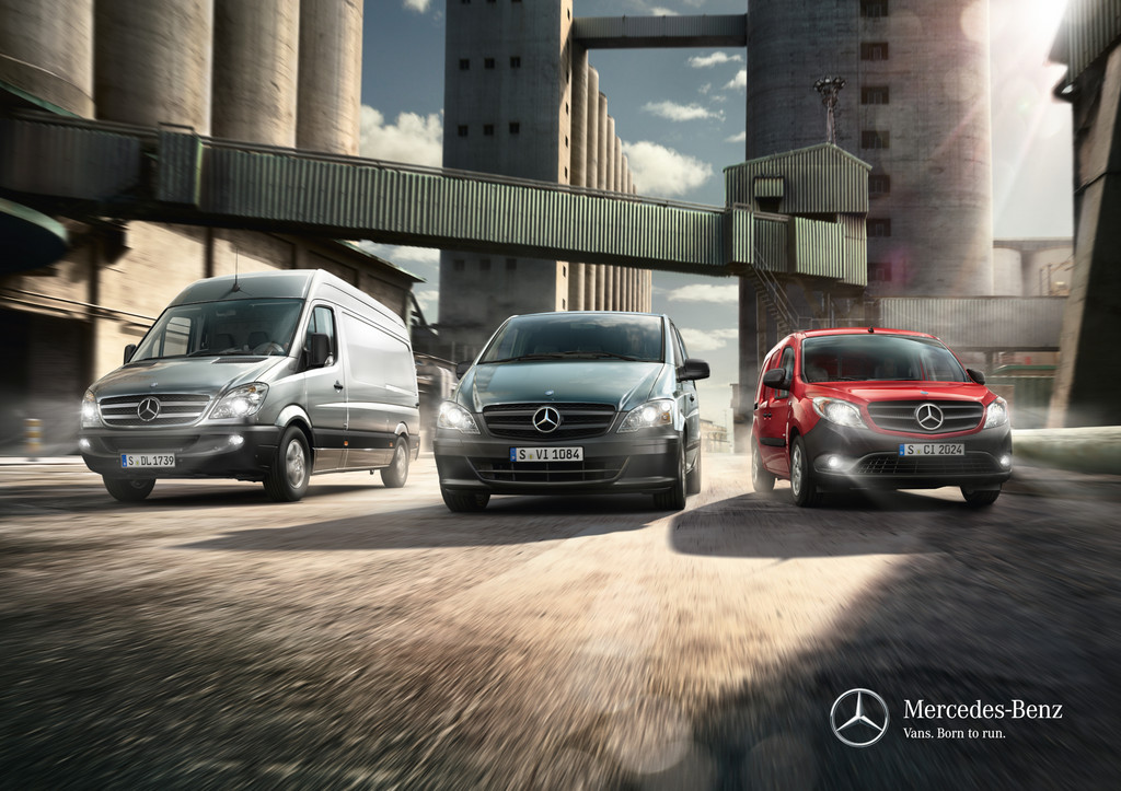 Neuer Markenclaim für Transporter von Mercedes-Benz