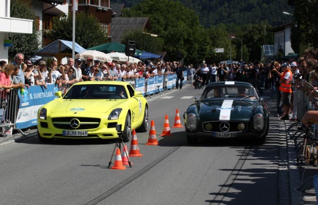 Oldtimer und E-Autos starten bei der Silvretta Rallye