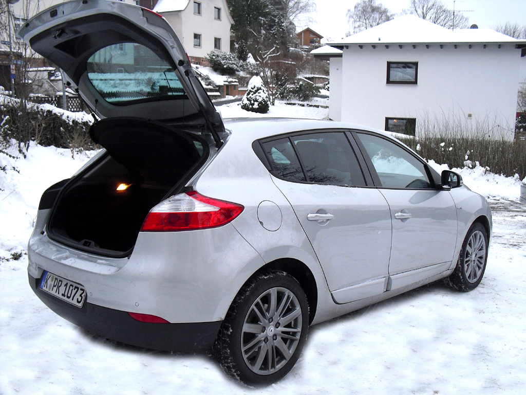 Renault Mégane: Das Gepäckabteil fasst 405 bis 1162 Liter.