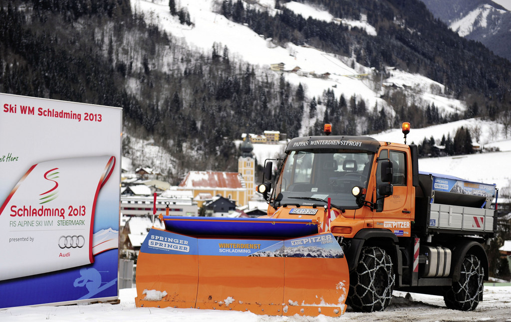 Unimog-Winterdienst bei der Ski-WM