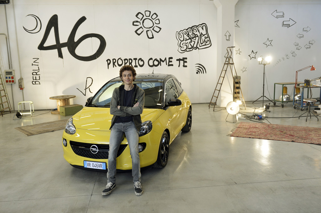 Valentino Rossi ist Markenbotschafter für Opel Adam