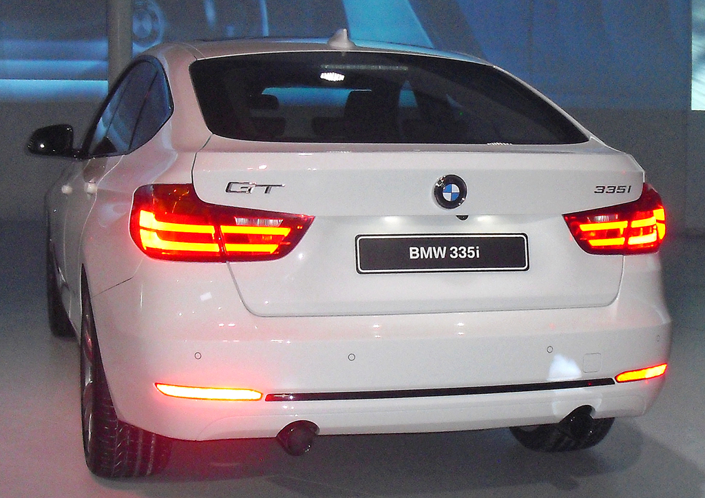 BMW 3er GT: Blick auf die Heckpartie. 