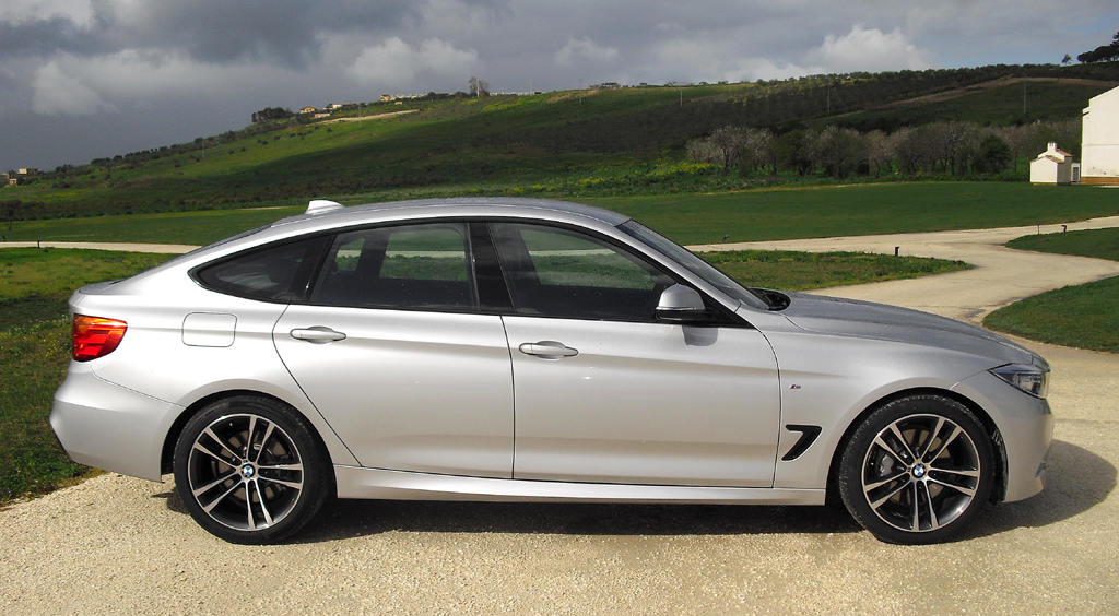 BMW 3er GT: Und so sieht das Kompaktmodell von der Seite aus.