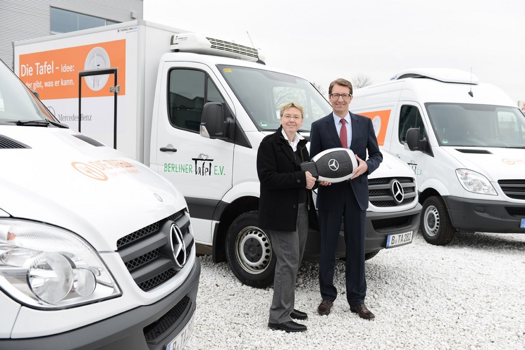 Berliner Tafel übernimmt 13 Mercedes-Benz Sprinter