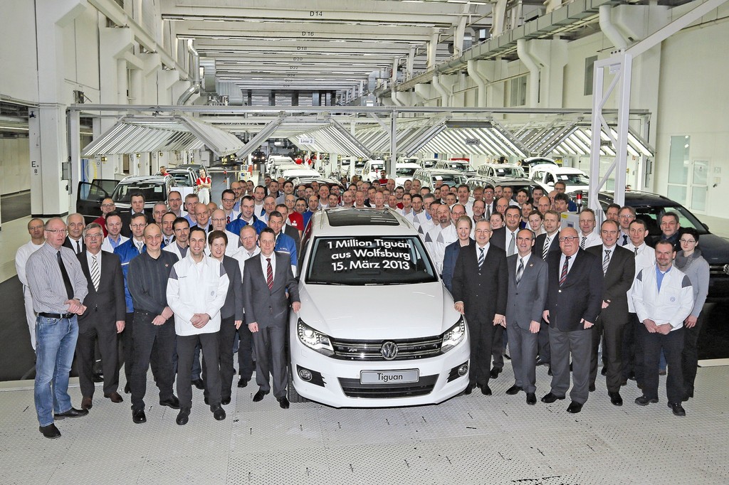 Eine Million VW Tiguan aus Wolfsburg