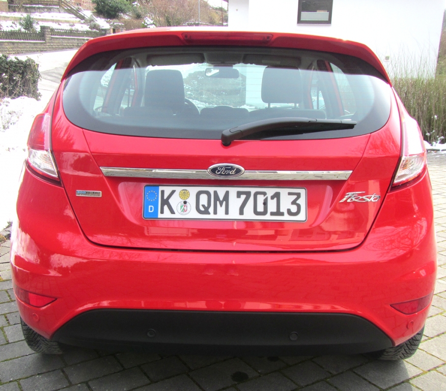 Ford Fiesta: Blick auf die Heckpartie.