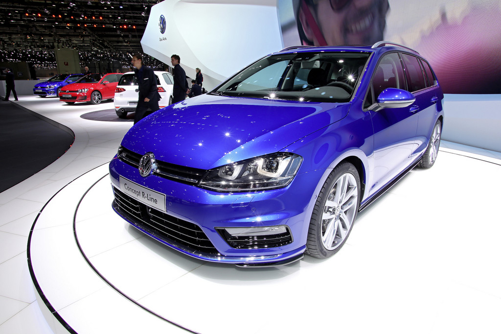 Genf 2013: Volkswagen zeigt erstmals R-Version des Golf Variant