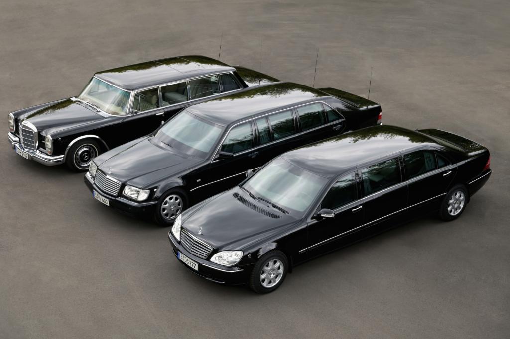 Mercedes-Benz Pullman Limousinen der Baureihe 100, 140 und 220