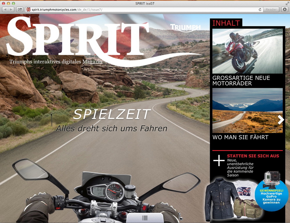 Neue Ausgabe des Triumph-Magazins ist online