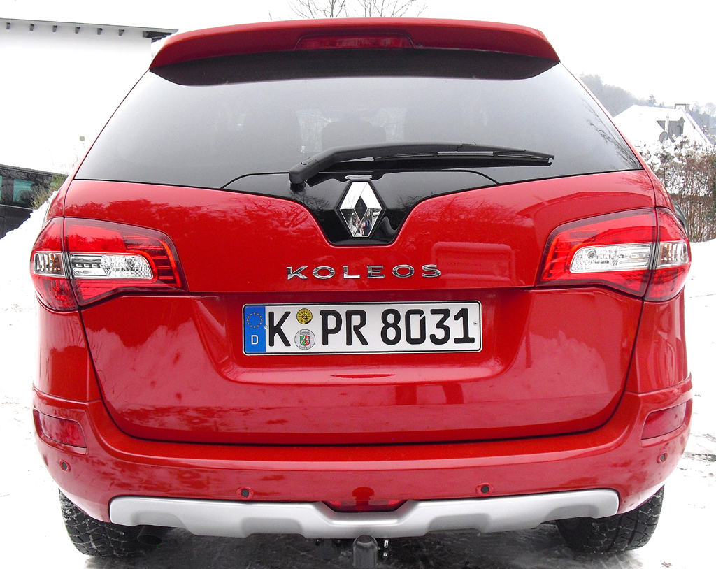 Renault Koleos: Blick auf die Heckpartie. 