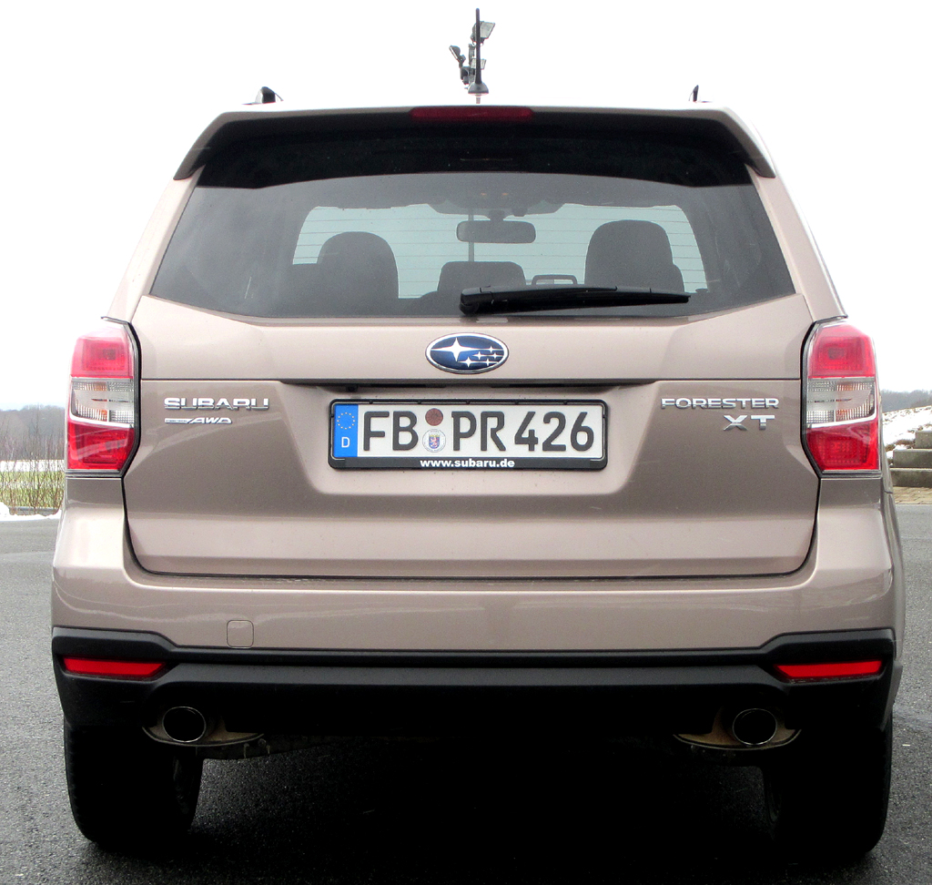 Subaru Forester: Blick auf die Heckpartie. 