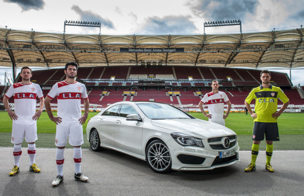 VfB Stuttgart trägt ab März Mercedes-Benz-CLA-Trikots