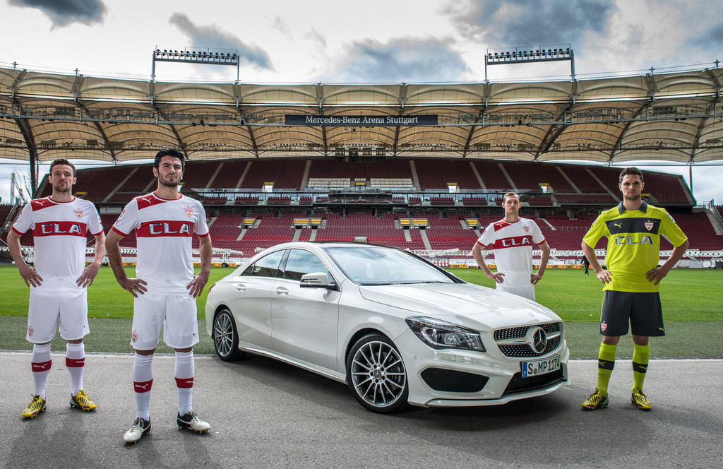 VfB Stuttgart trägt ab März Mercedes-Benz-CLA-Trikots