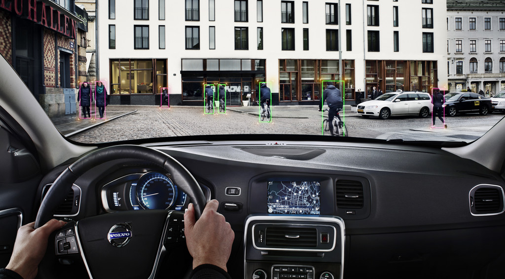 Volvo bietet Notbremsassistenten mit Radfahrer-Erkennung