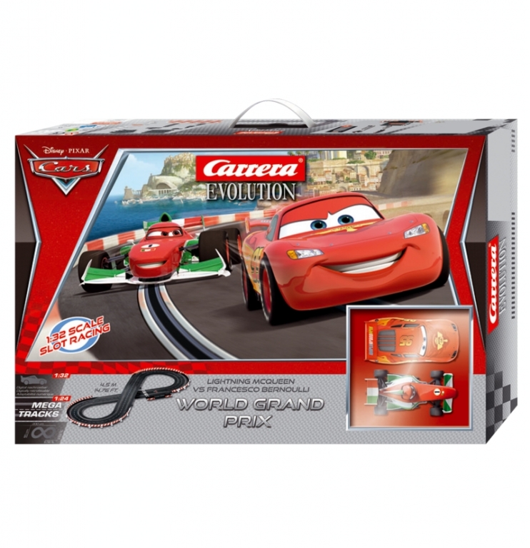 auto.de-Ostergewinnspiel: Carrera Evolution »Disney/Pixar Cars World Grand Prix« Rennbahnstrecke