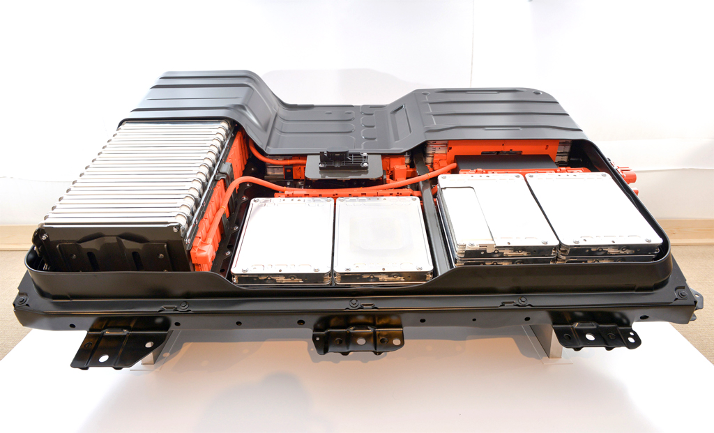 Aus diesem Batteriepaket holt sich der Elektromotor seine Energie. 