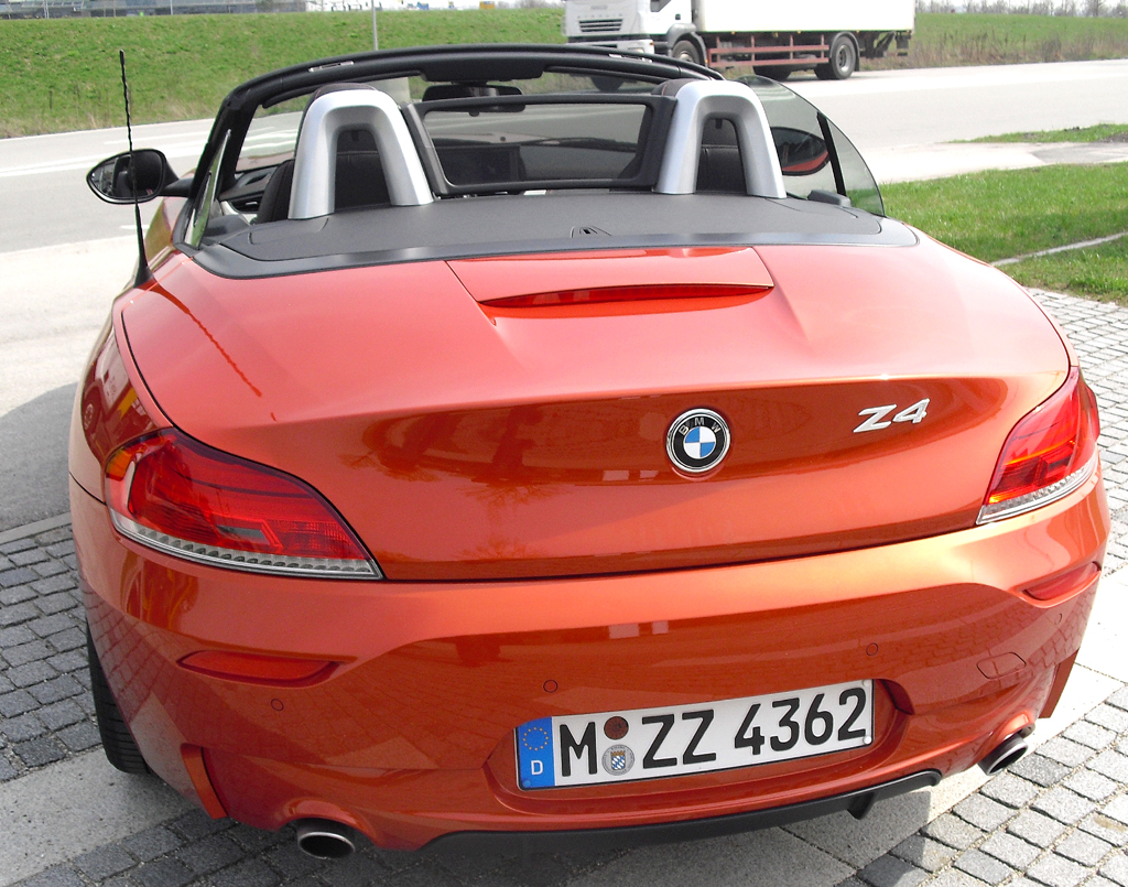 BMW Z4: Blick auf die Heckpartie. 