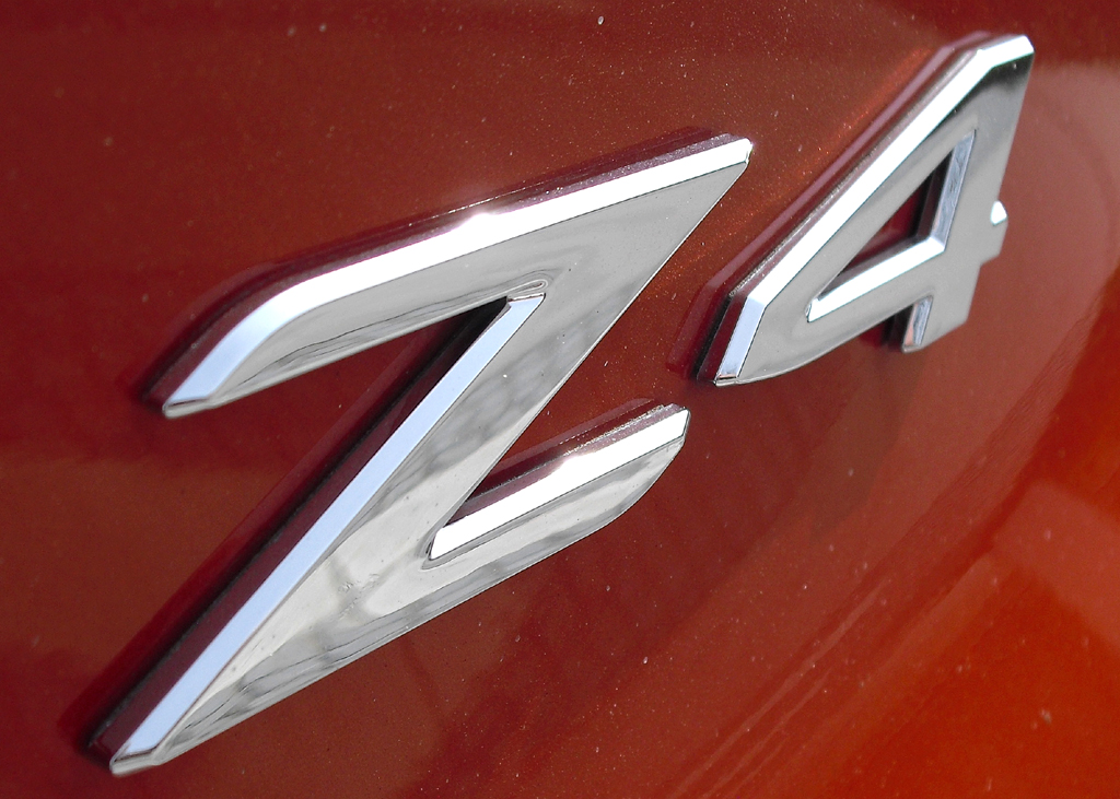 BMW Z4: Modellschriftzug auf der Heckklappe. 