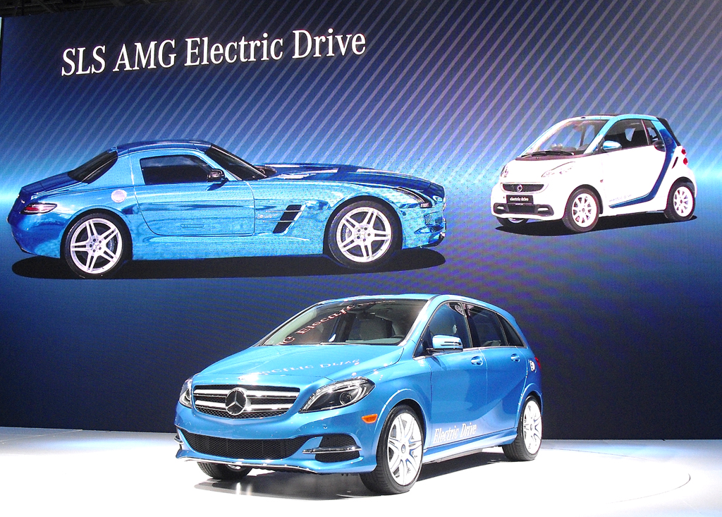 Die Elektro-B-Klasse ist nach SLS AMG und Smart Fortwo der nächste Stromer.