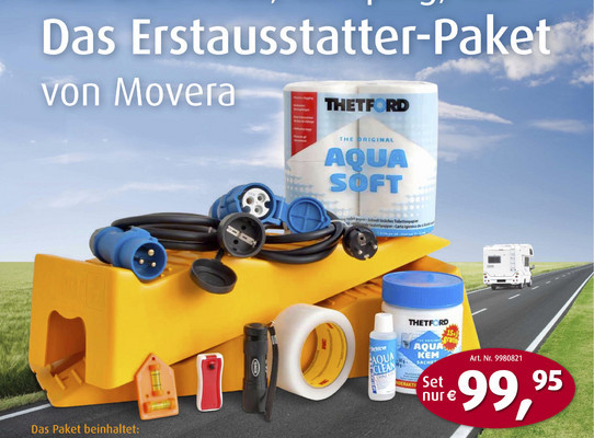 Movera bietet Camper-Erstausstattungs-Paket an