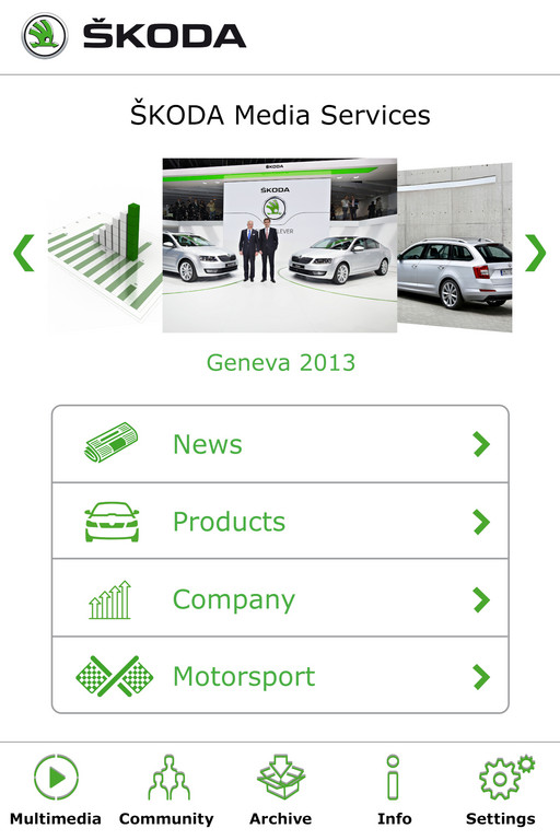 Skoda überarbeitet Medien-App
