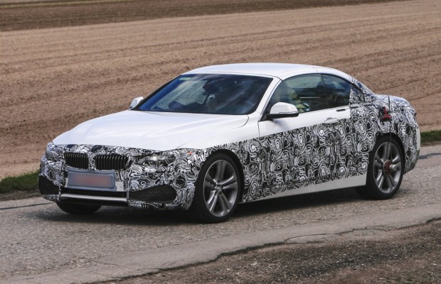 Update: Erwischt: Erlkönig BMW 4er – Cabrio lässt Wintertarnung fallen