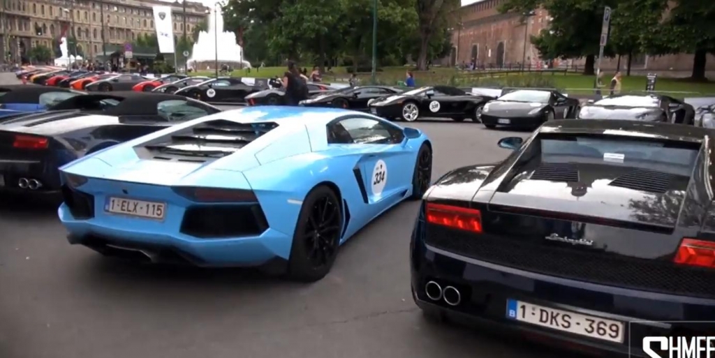 350 Lamborghinis zelebrieren den 50. Geburtstag der Marke