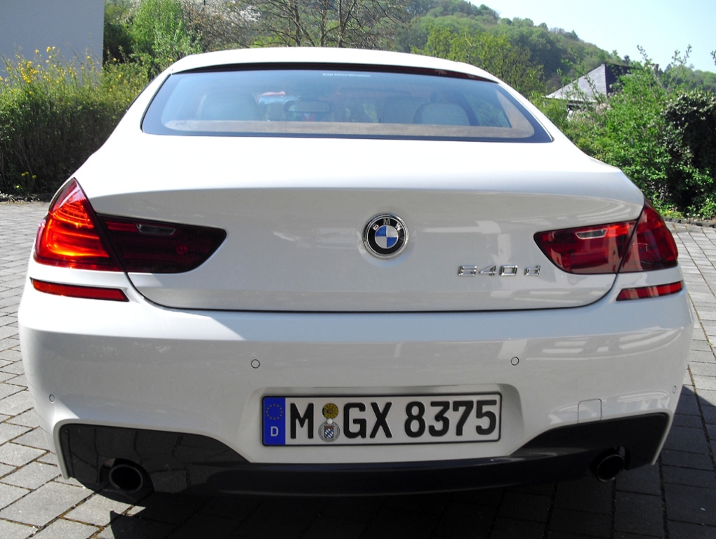 BMW 6er Gran Coupé: Blick auf die Heckpartie.